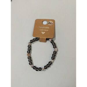 Smoky Quartz and gold tone